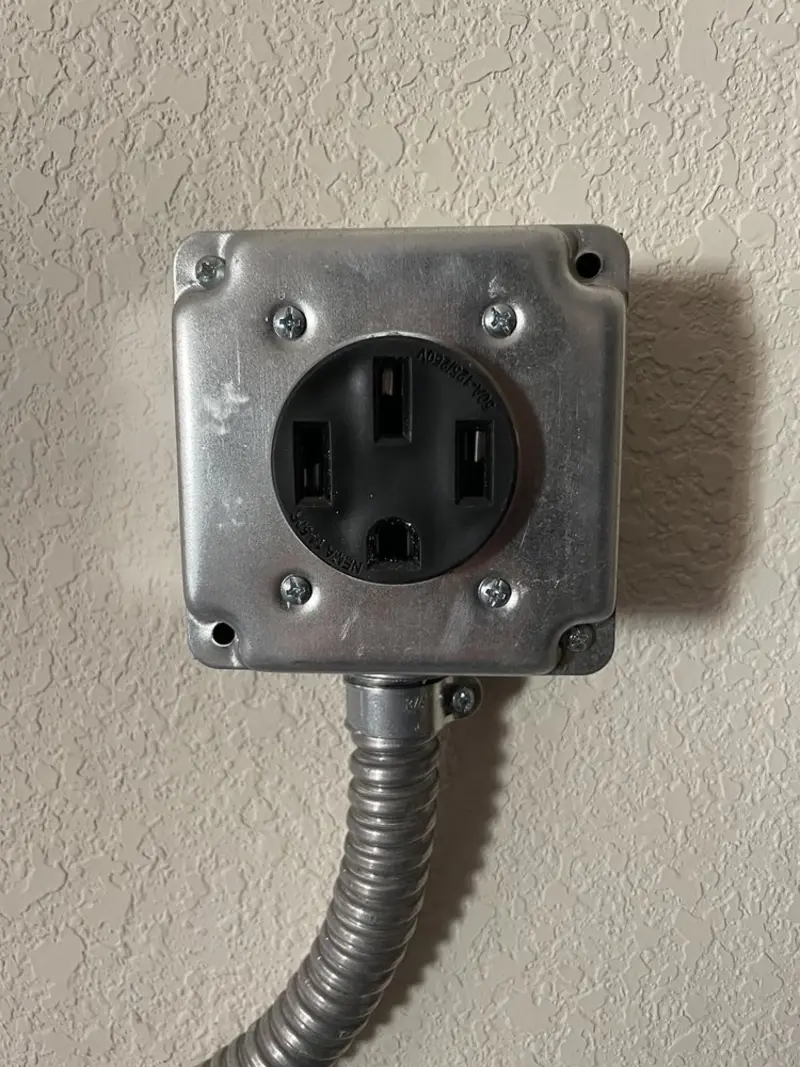 NEMA 14-50 outlet installed for Smart Home Electrical in Englewood